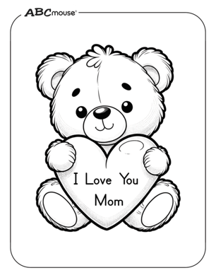 Free printable mother's day coloring page from ABCmouse.com. 