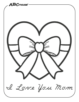 Free printable mother's day coloring page from ABCmouse.com. 