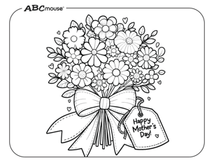 Free printable mother's day coloring page from ABCmouse.com. 