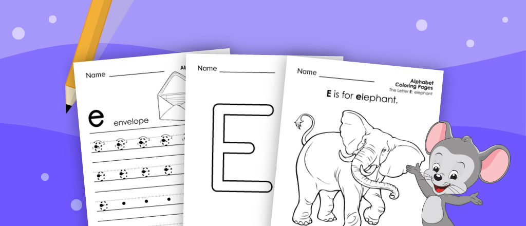 Letter E Worksheets