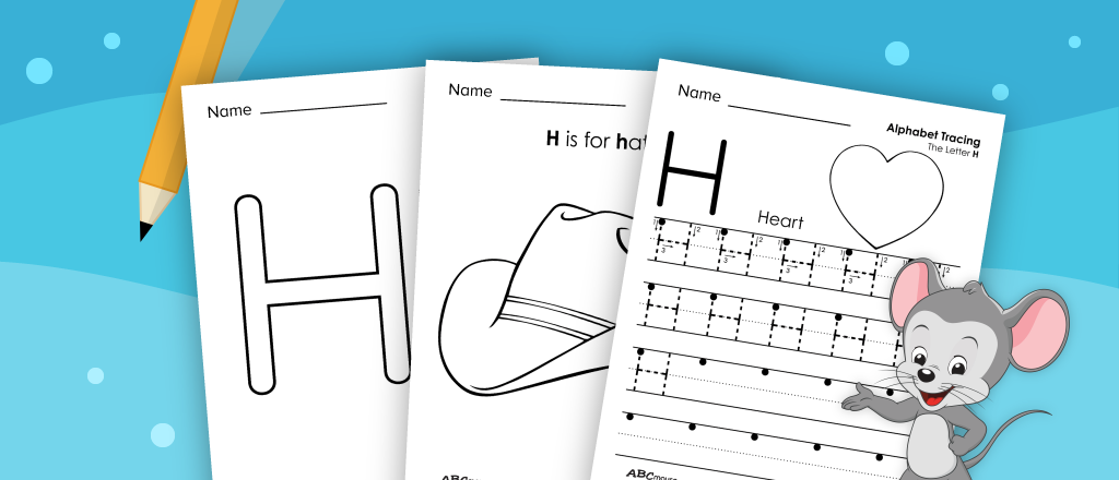 Free printable letter H worksheets for preschoolers and kindergarteners from ABCmouse.com. 