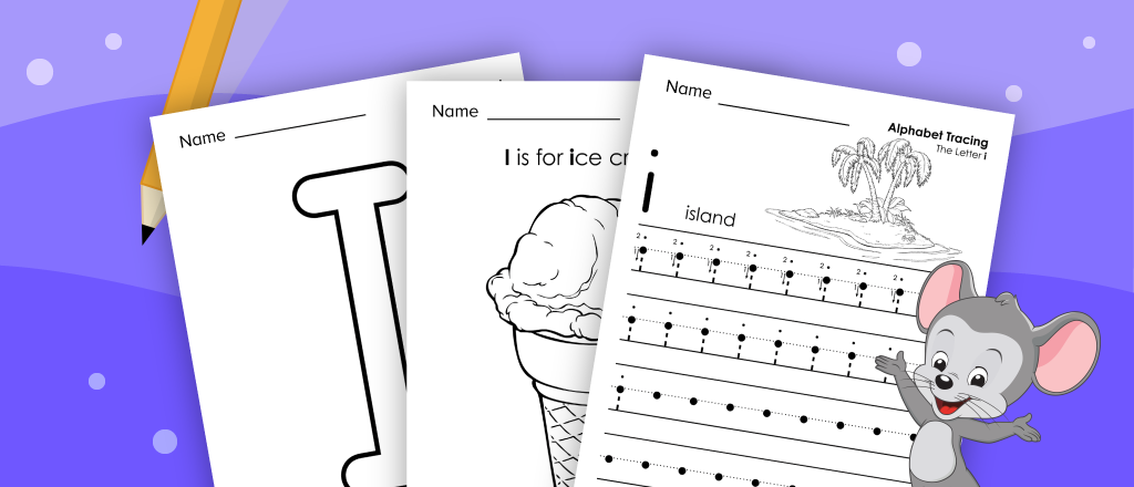 Free printable letter I worksheets for preschoolers and kindergarteners from ABCmouse.com. 