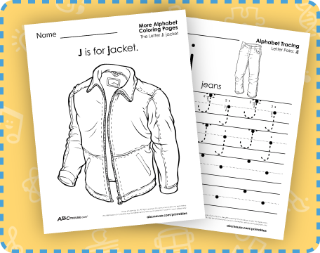 Free printable letter J worksheets from ABCmouse.com. 