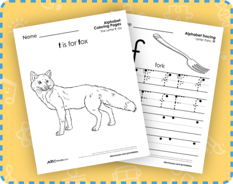 Free printable letter F worksheets for kids from ABCmouse.com. 