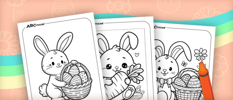 Easter Bunny Coloring Pages | ABCmouse