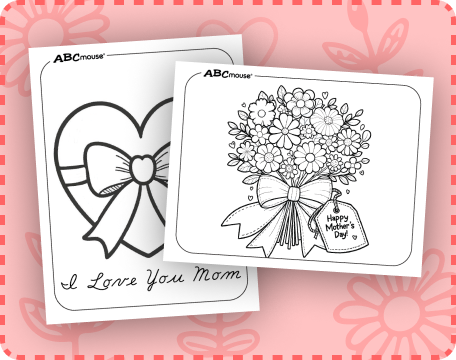 Free printable mothers day coloring pages from ABCmouse.com. 