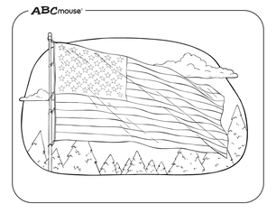 Free printable 4th of July coloring page. 