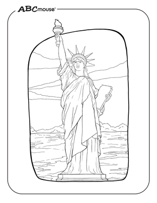 Free printable 4th of July coloring page. 