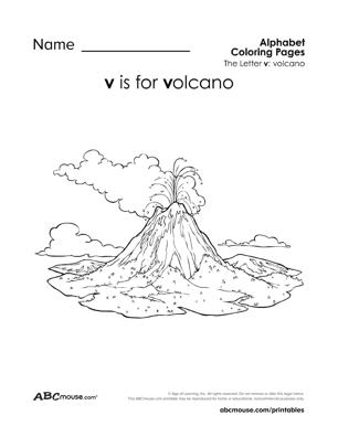 Free printable letter v worksheets from ABCmouse.com. 