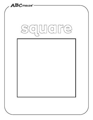 Free printable square coloring pages from ABCmouse.com. 
