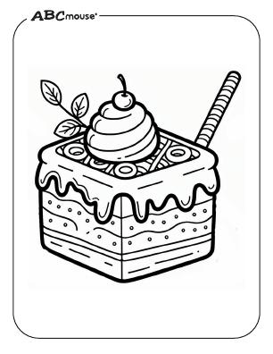 Free printable square coloring pages from ABCmouse.com. 