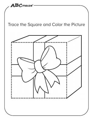 Free printable square coloring pages from ABCmouse.com. 