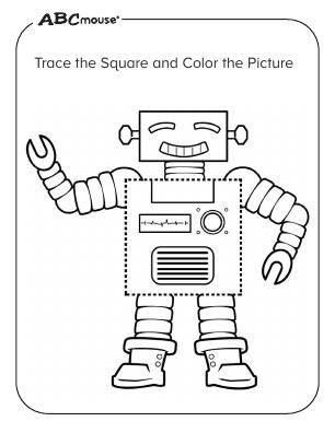 Free printable square coloring pages from ABCmouse.com. 