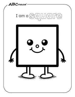 Free printable square coloring pages from ABCmouse.com. 