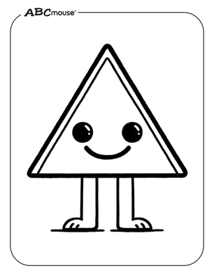 Free printable triangle coloring pages from ABCmouse.com. 