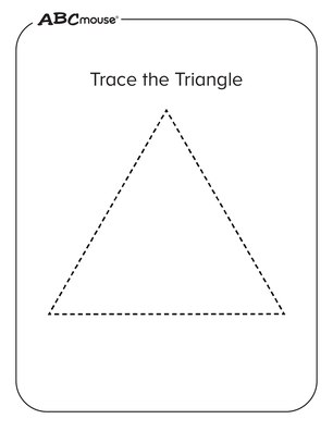 Free printable triangle coloring pages from ABCmouse.com. 