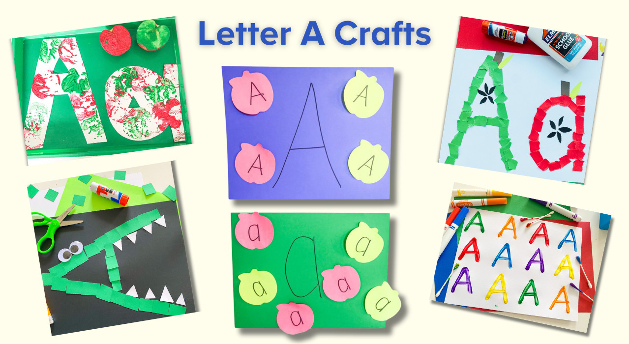 Letter A crafts and activities. 