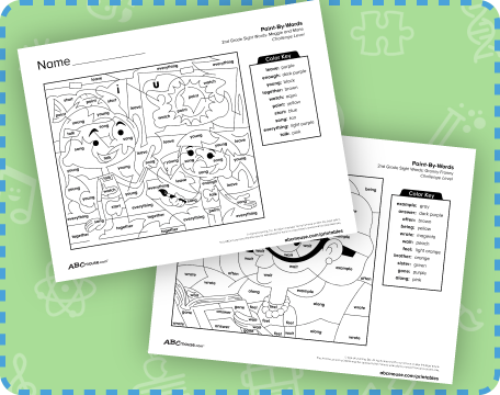 Super challenge color by sight word printable worksheets for second graders. 