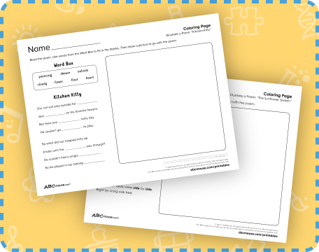 Free printable reading comprehension worksheets from ABCmouse.com. 