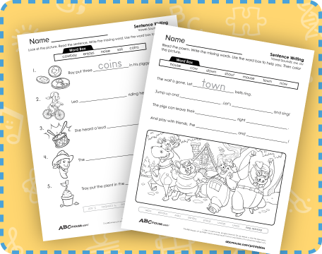 Free printable vowel practice worksheets from ABCmouse.com. 
