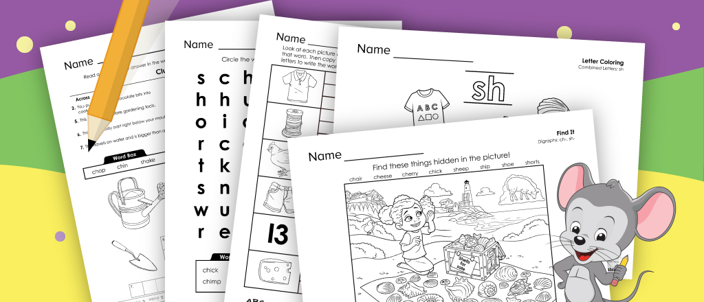 Digraph Worksheets for First Grade