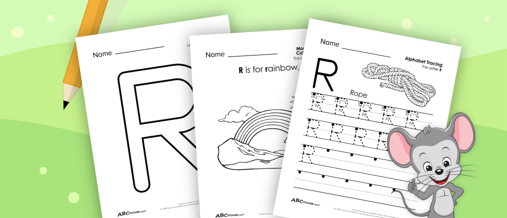 Free printable letter R coloring pages and worksheets from ABCmouse.com. 