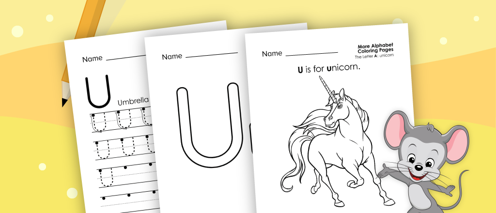 Letter U Worksheets