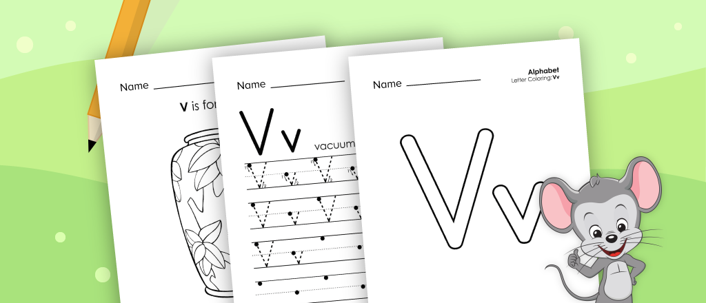 Letter V Worksheets