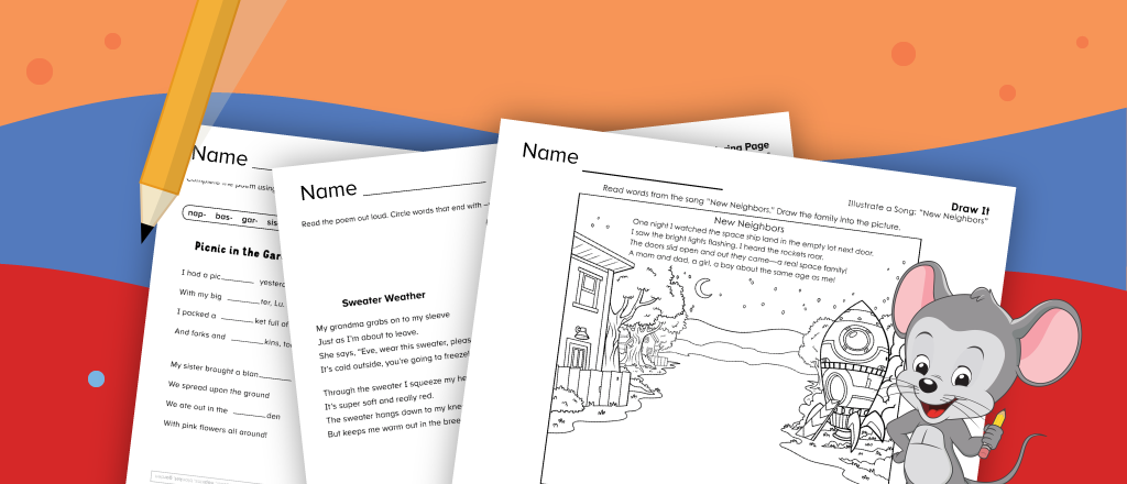 Free printable reading comprehension worksheets from ABCmouse.com. 