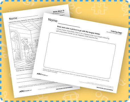 Free printable PDF reading comprehension worksheets for first graders from ABCmouse.com. 