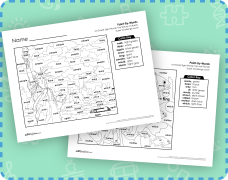 Free super challenge 1st grade sight word worksheets printable pdfs. 