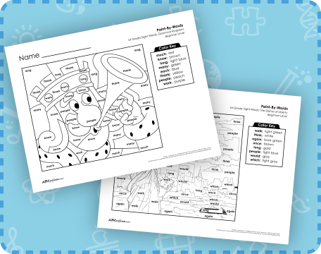 Free beginner 1st grade sight word worksheets printable pdfs. 