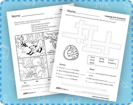 Free printable consonant blend worksheets for second grade. 