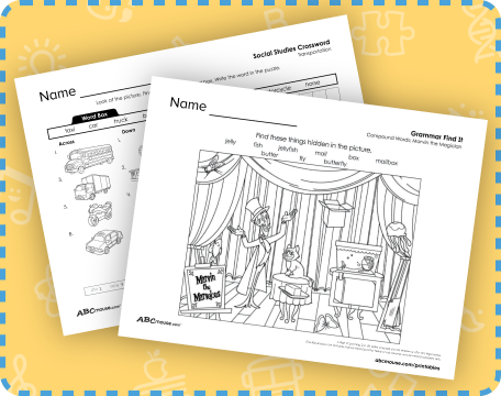 Free printable reading worksheets for first grade students. 