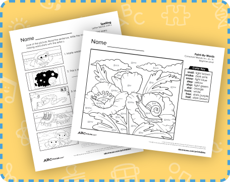 Free printable reading worksheets for first grade students. 