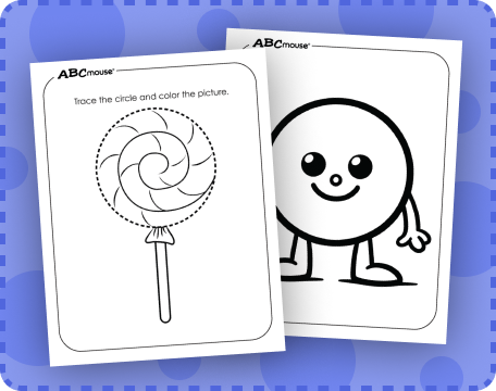 Free printable circle coloring pages for kids from ABCmouse.com. 