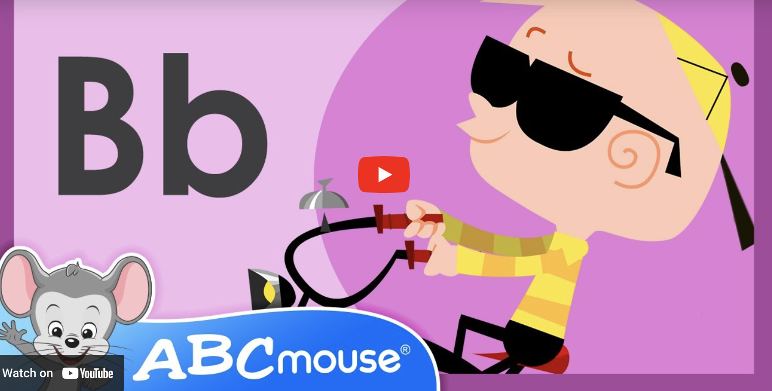 Letter B song from ABCmouse YouTube channel. 