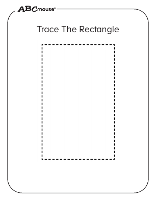 Free printable rectangle coloring page from ABCmouse.com. 