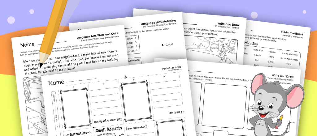 Writing Worksheets for Second Grade