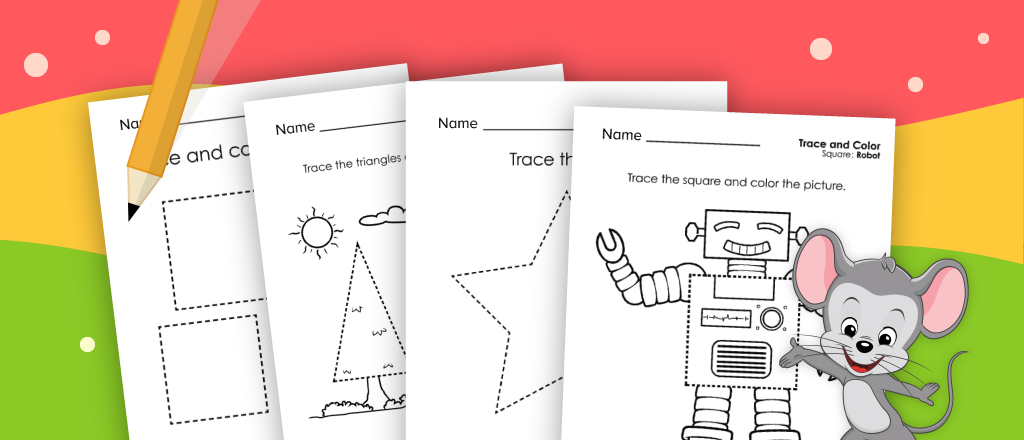 Shape Tracing Worksheets