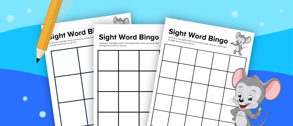 Free printable sight word bingo cards from ABCmouse.com. 