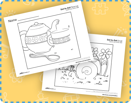 Free printable alphabet dot to dot worksheets for kids from abcmouse.com. 