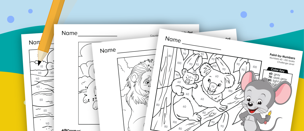 Free printable skip counting worksheets from ABCmouse.com. 