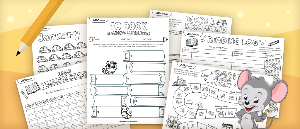 Free printable reading rewards charts for kids from ABCmouse.com. 