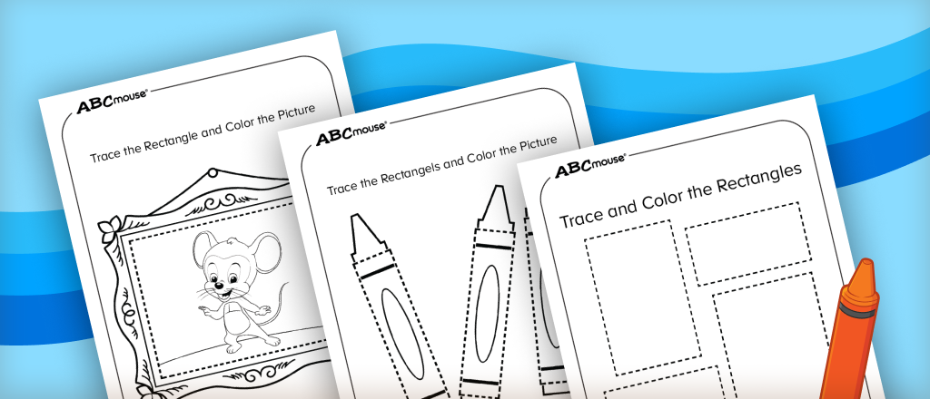Free printable rectangle coloring pages for kids from ABCmouse.com. 