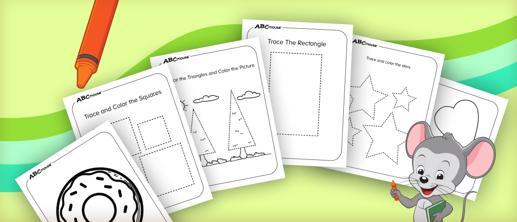 Free printable shape coloring pages from ABCmouse.com. 