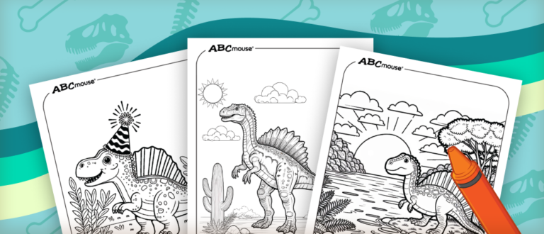 Spinosaurus Dinosaur Coloring Pages | ABCmouse