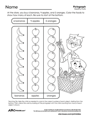 Free printable worksheets for kindergarten children from ABCmouse.com. 