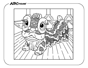 Free printable dragon coloring page from ABCmouse.com. 
