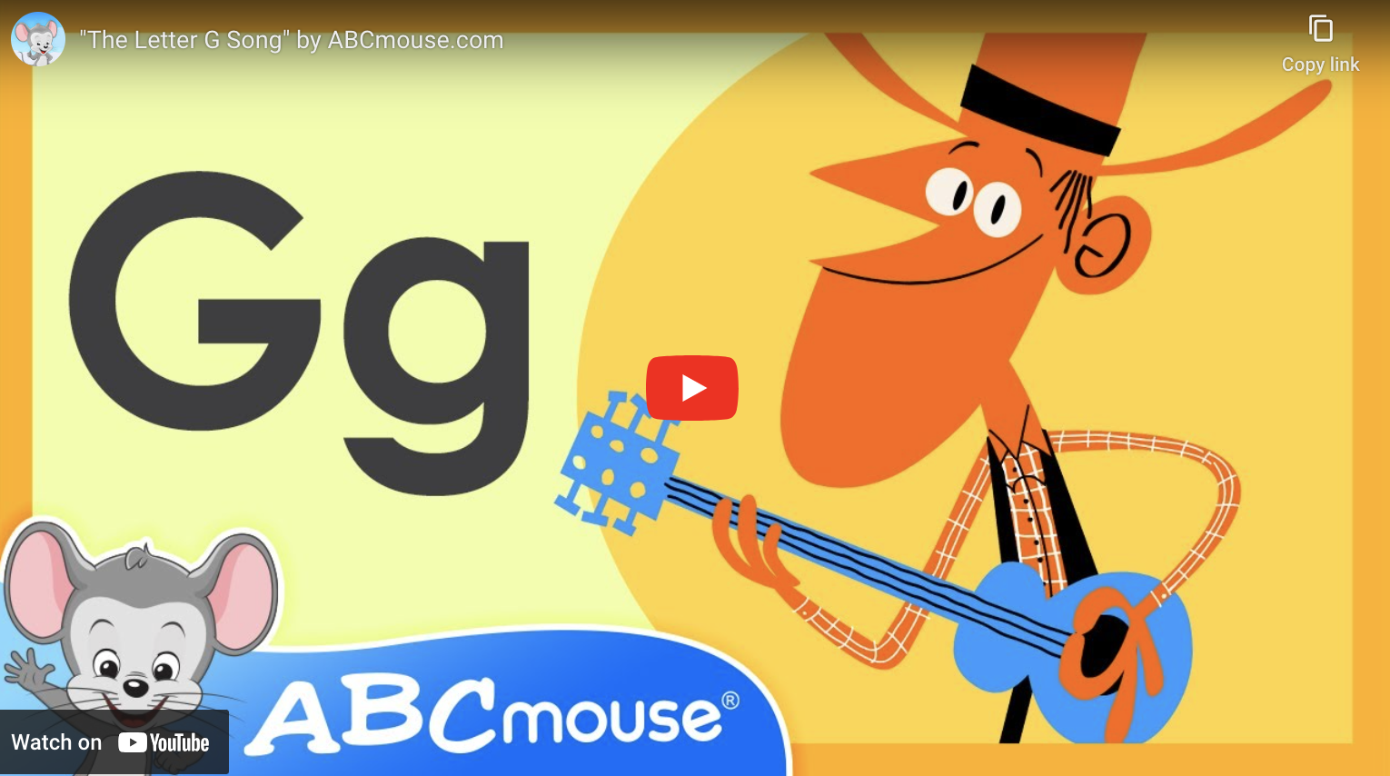 ABCmouse letter g song for kids. 